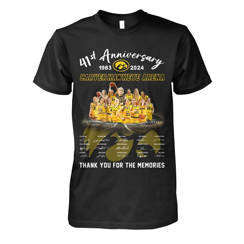 41st Anniversary 1983-2024 Carver Hawkeye Arena Thank