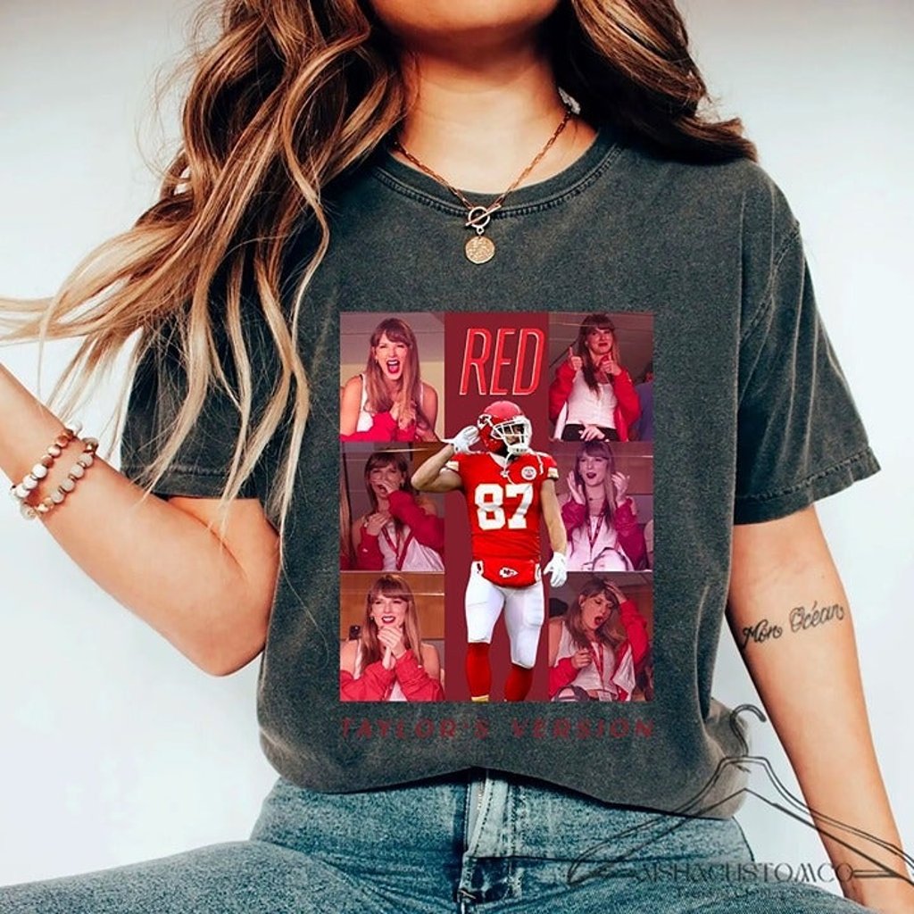 Exclusive Taylor Swift X Travis Kelce Chiefs T-Shirt Collection