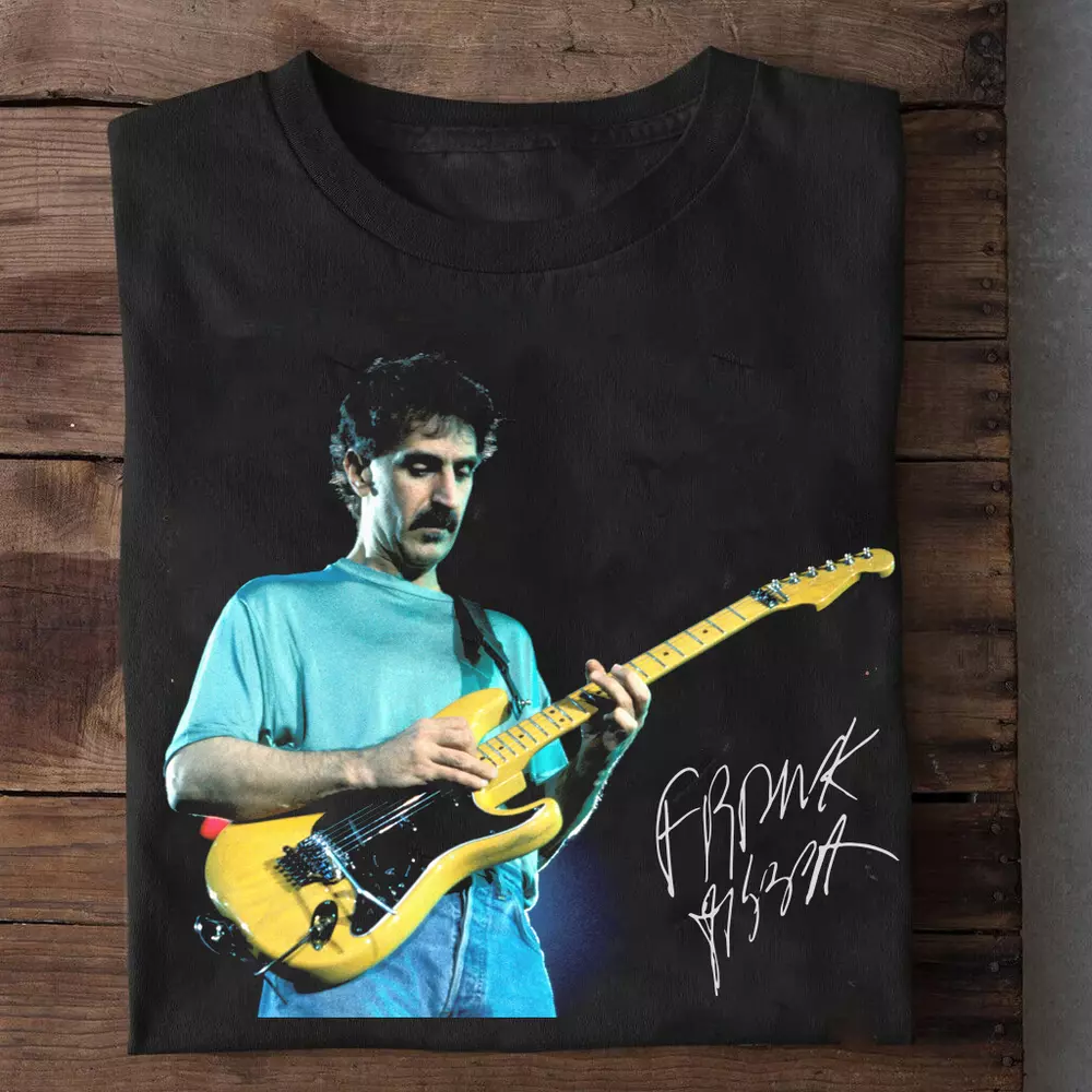 Frank Zappa Signature Gift Black Unisex Shirt