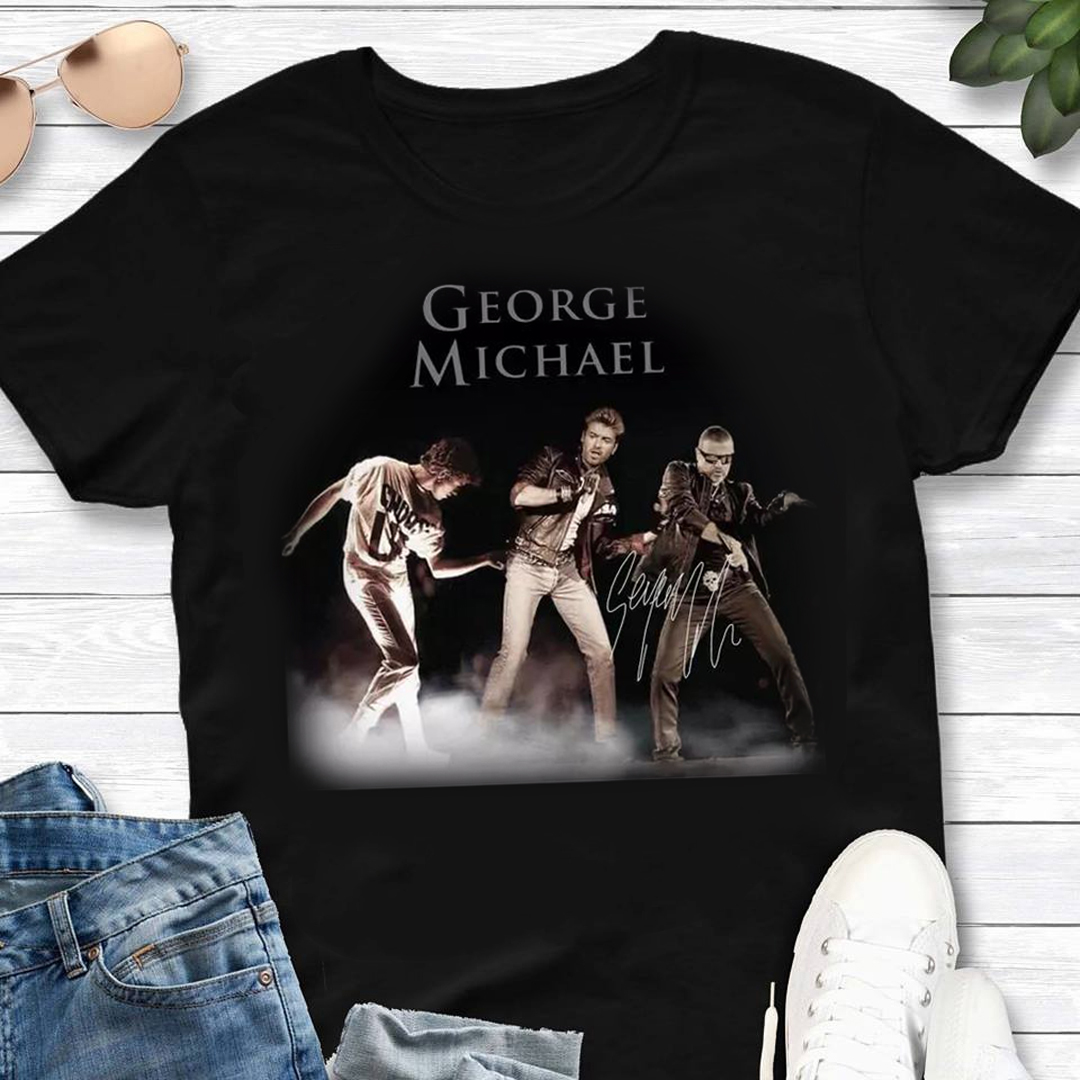 George Michael Signature Cotton T- Shirt