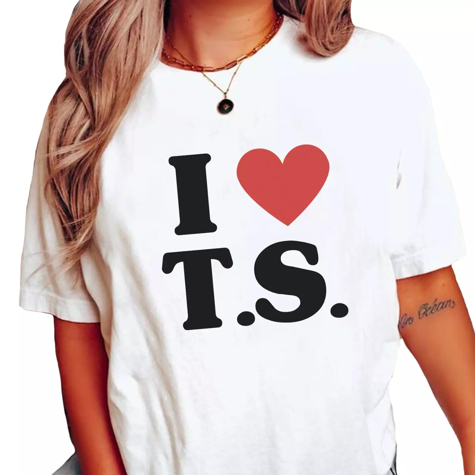 I HEART T.S. TS Shirt Swift Merch Swiftie Taylor