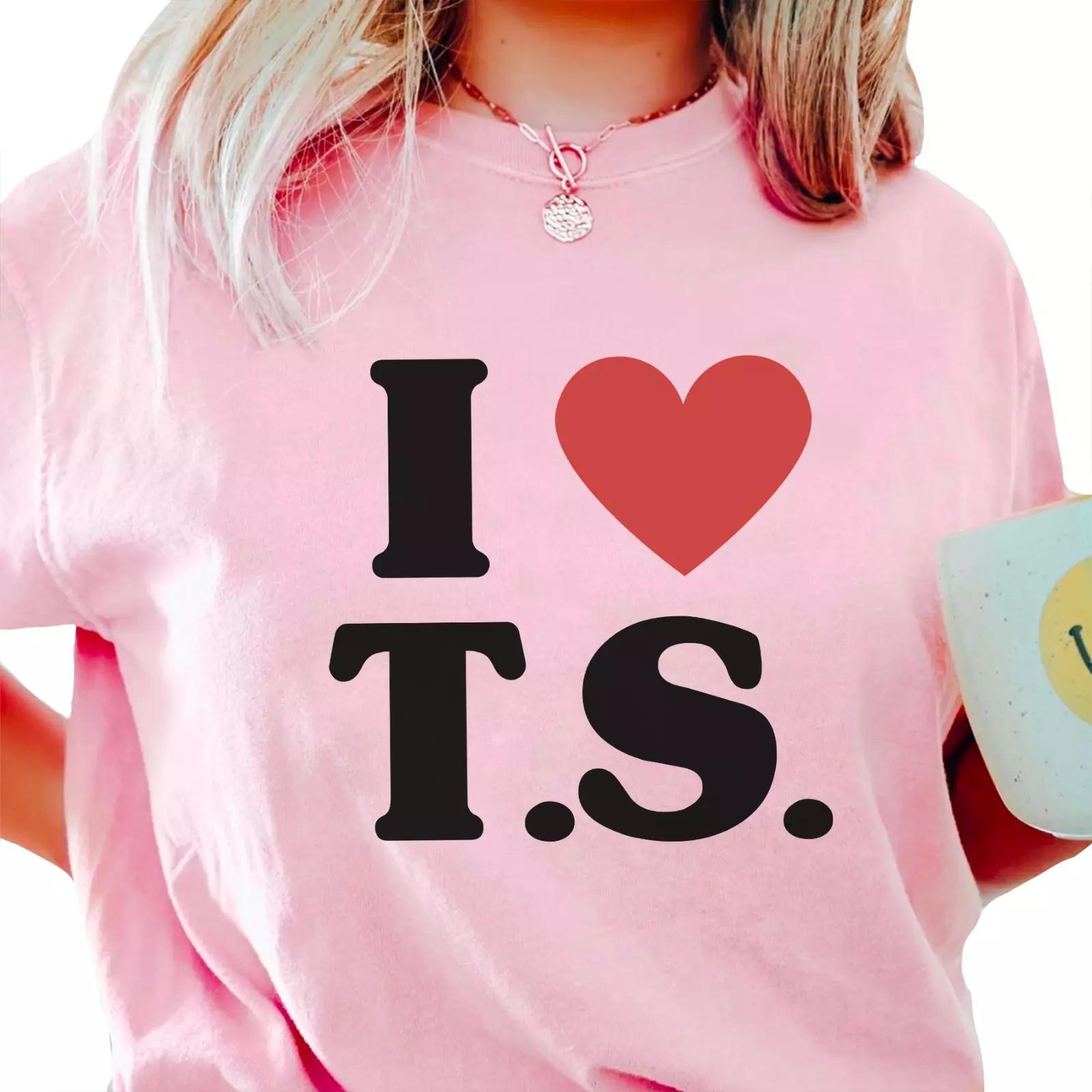 I HEART T.S. TS Shirt Swift Merch Swiftie Taylor