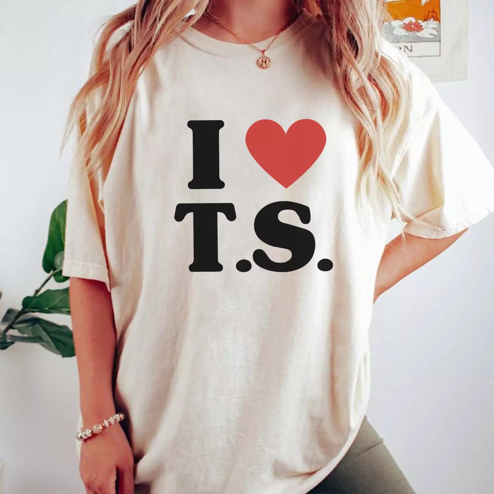 I HEART T.S. TS Shirt Swift Merch Swiftie Taylor