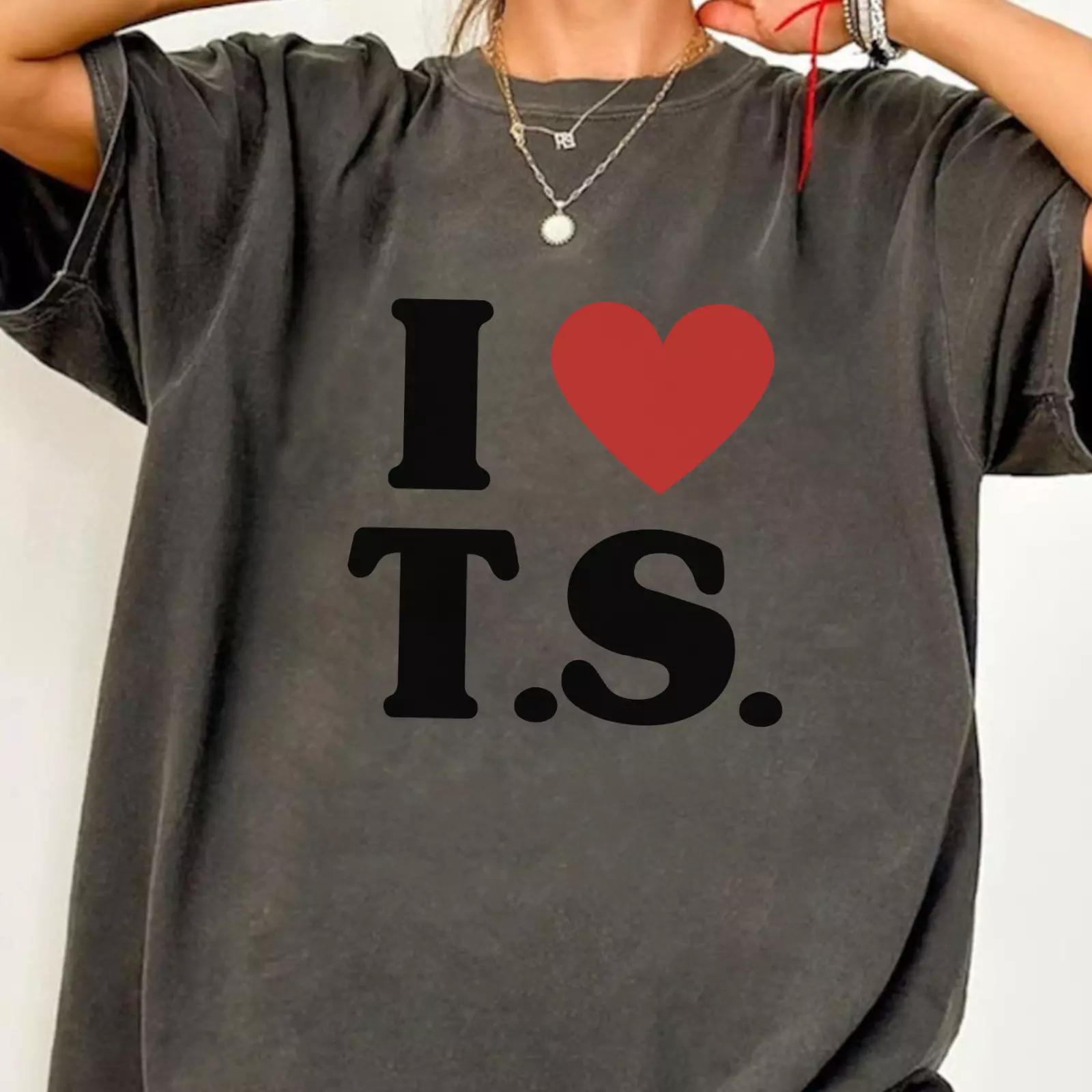 I HEART T.S. TS Shirt Swift Merch Swiftie Taylor