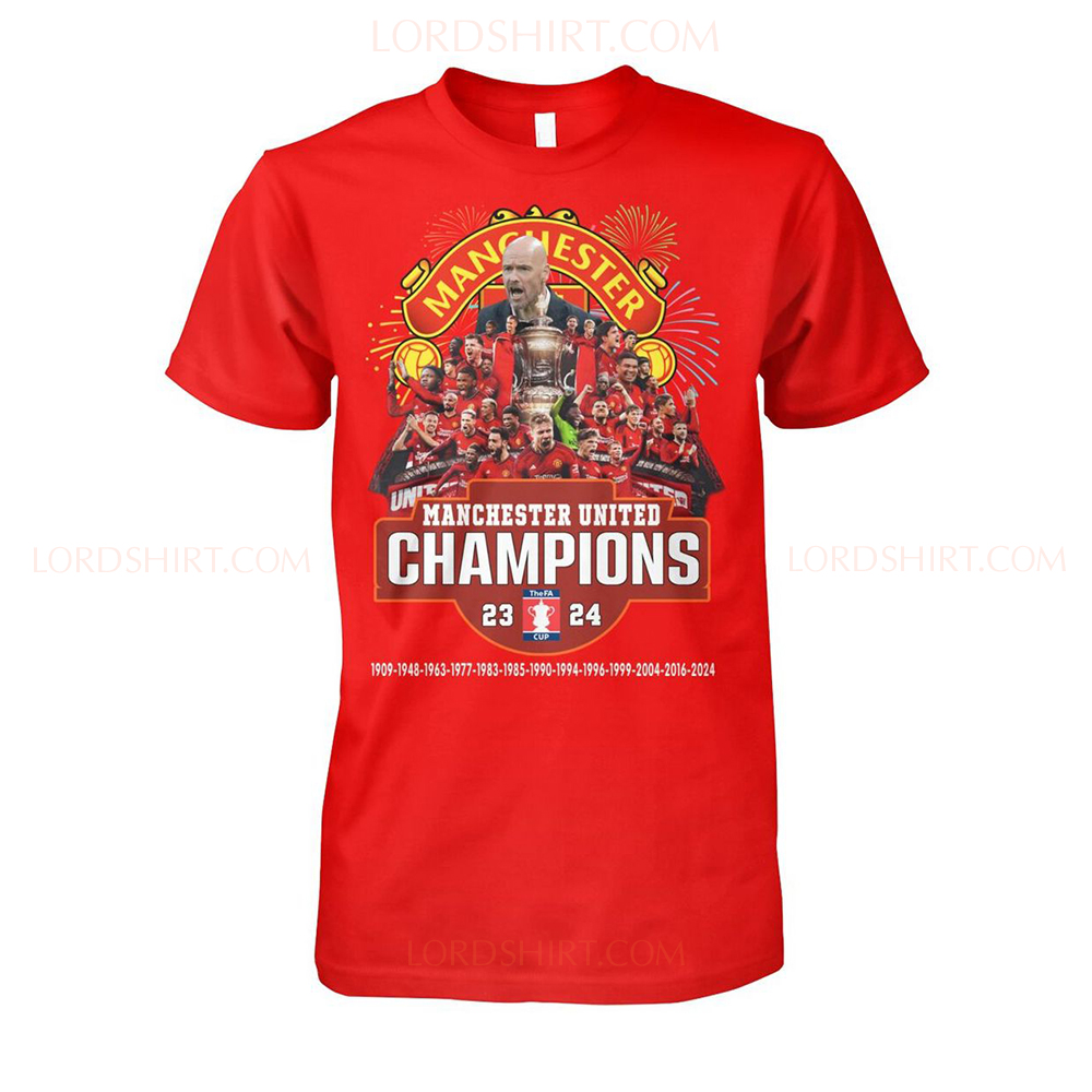 Manchester United FA Cup Champions 23-24 T-Shirt