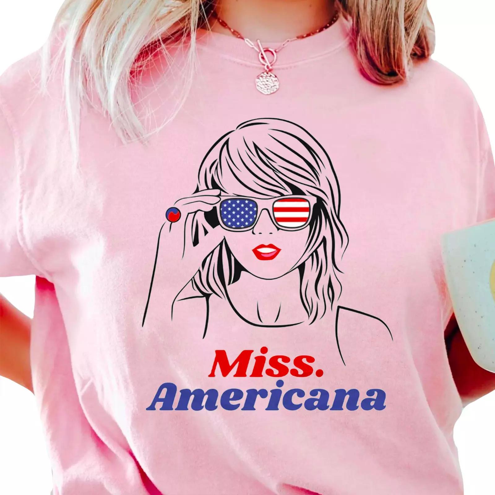 Miss Americana Taylor 4th Of July Shirt Swift Swiftie Tee