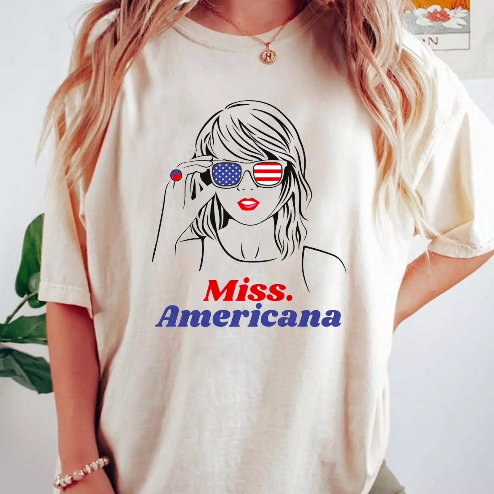 Miss Americana Taylor 4th Of July Shirt Swift Swiftie Tee