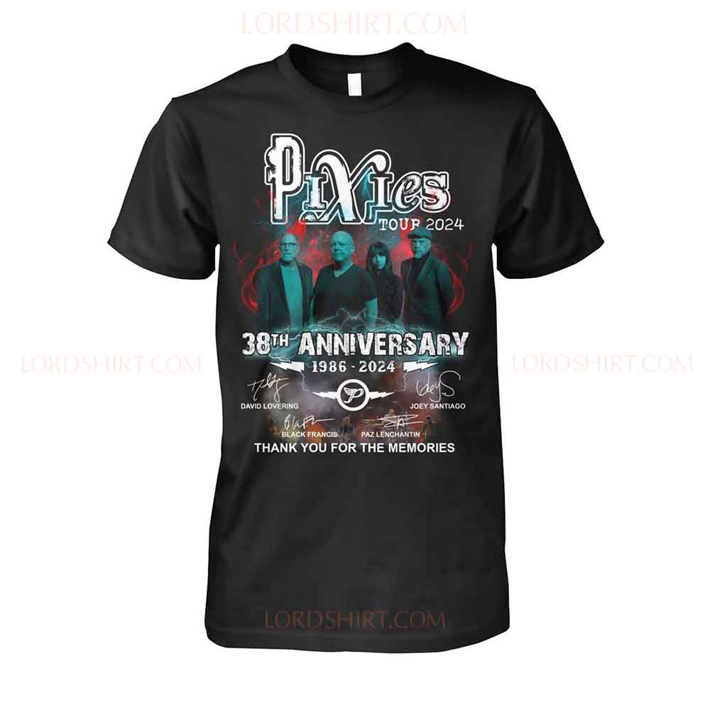 Pixies Tour 2024 38th Anniversary 1986-2024 Thank