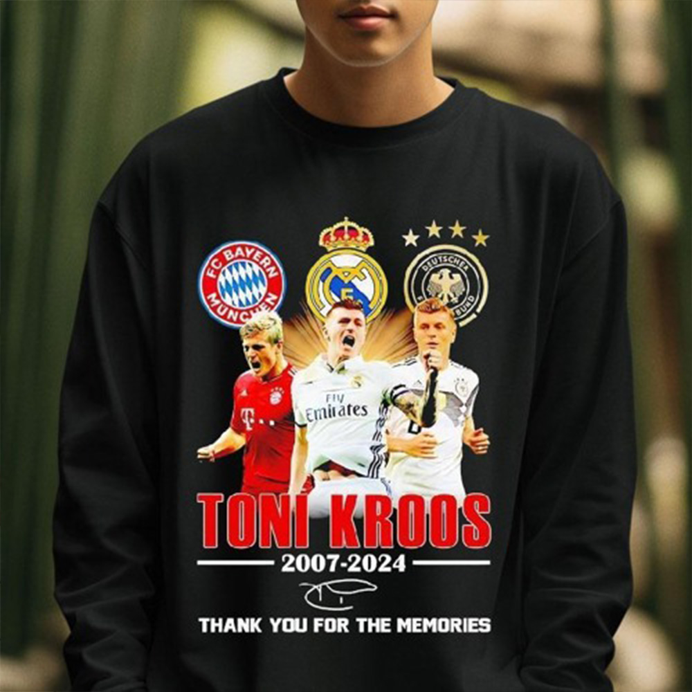 Stream Toni Kroos 2007 2024 Thank You For The Memories Signature Shirt by Dady Love