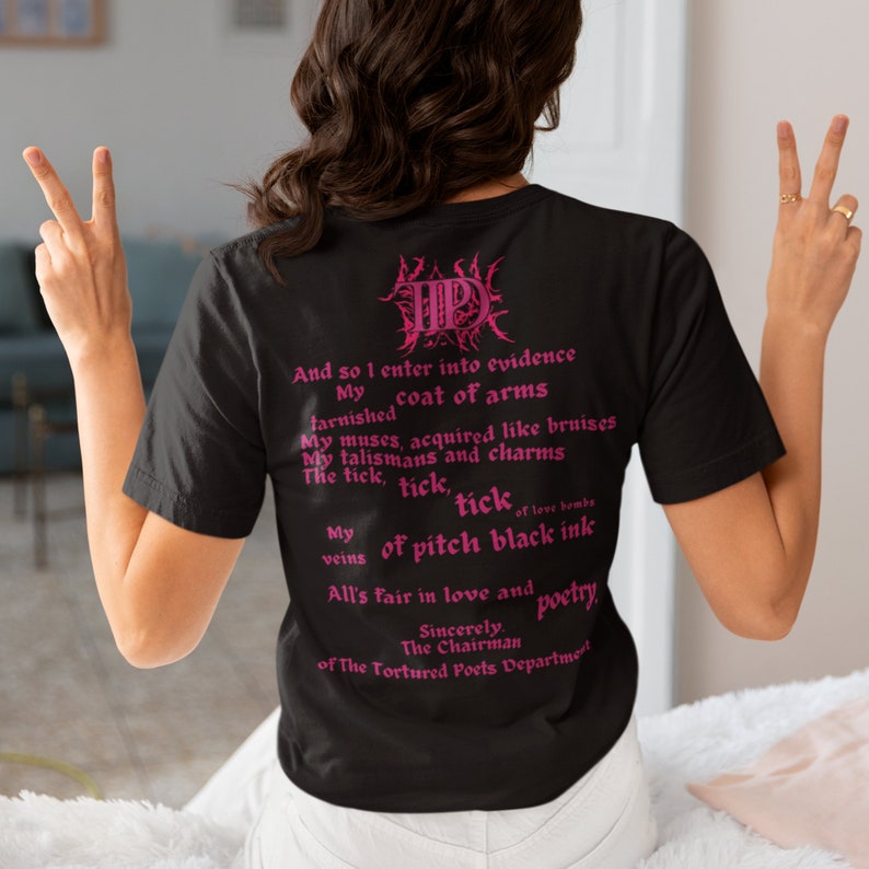 Swiftie SLAMMED, Metal Style TTPD Shirt, Goth TTPD Custom Shirt, Great Gift For Swifties