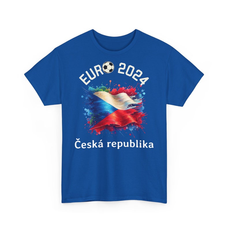 T-Shirt Football European Championship 2024 Ceska Republika Czech Republic, Euro 2024