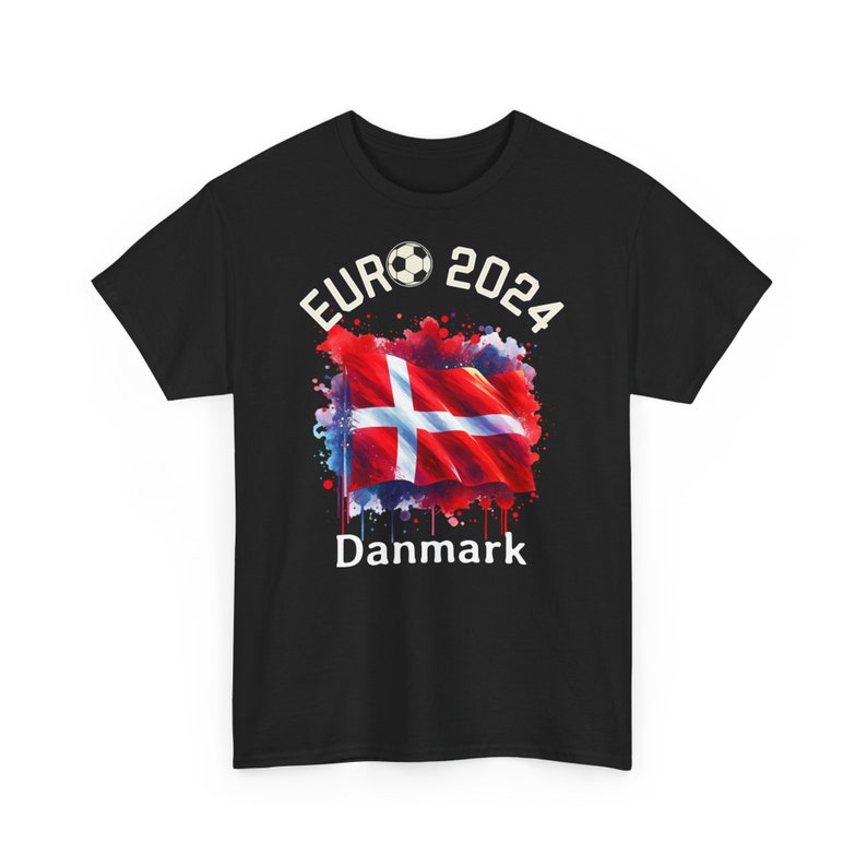 T-Shirt Football European Championship 2024 Danmark Denmark, Euro 2024