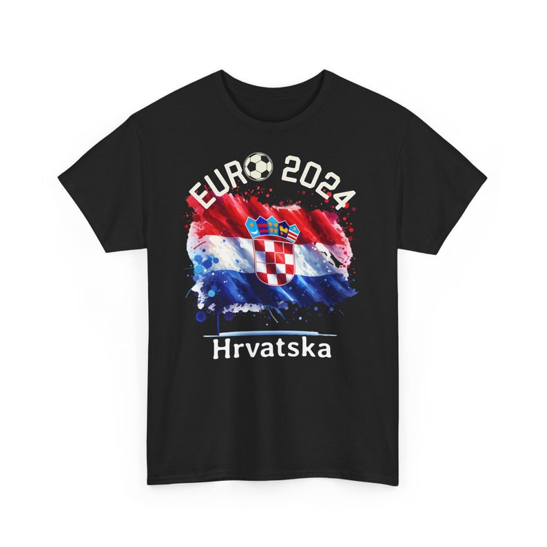 T-Shirt Football European Championship 2024 Hrvatska Croatia, Euro 2024