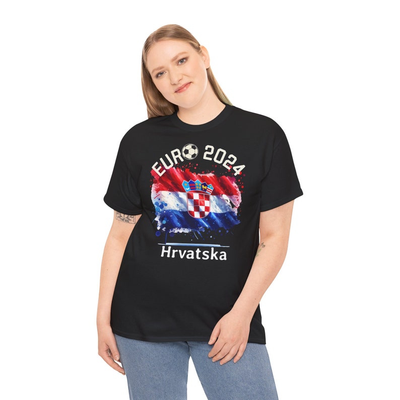 T-Shirt Football European Championship 2024 Hrvatska Croatia, Euro 2024