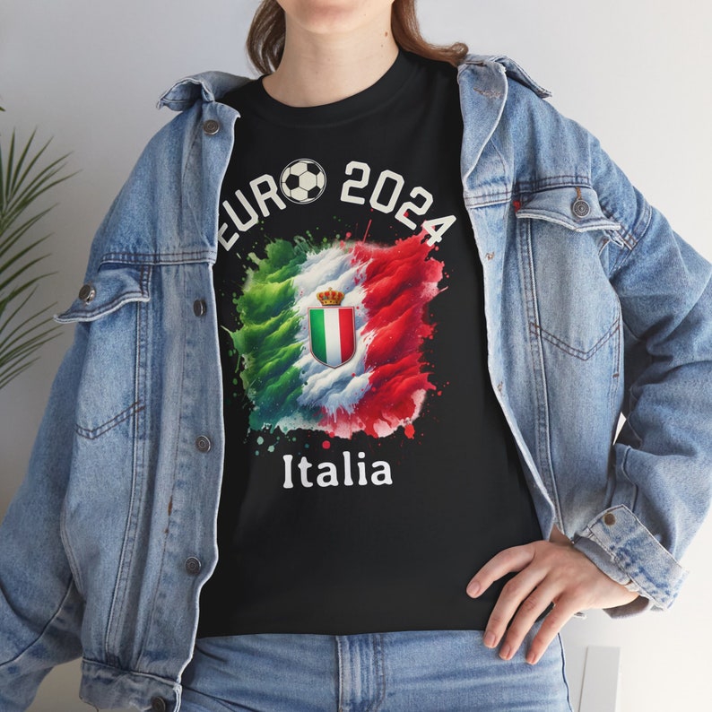 T-Shirt Football European Championship 2024 Italia Italy, Euro 2024