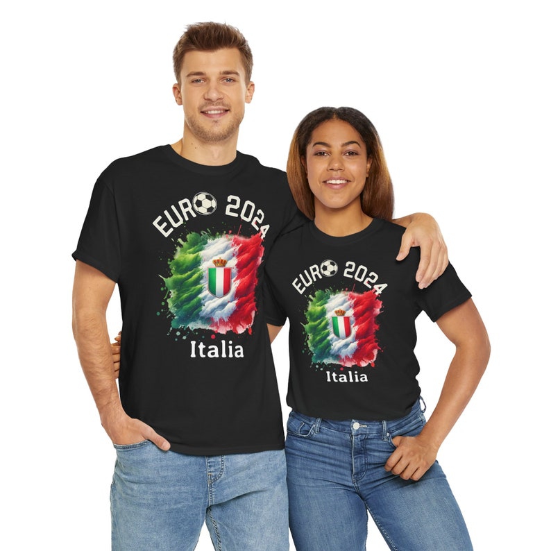 T-Shirt Football European Championship 2024 Italia Italy, Euro 2024