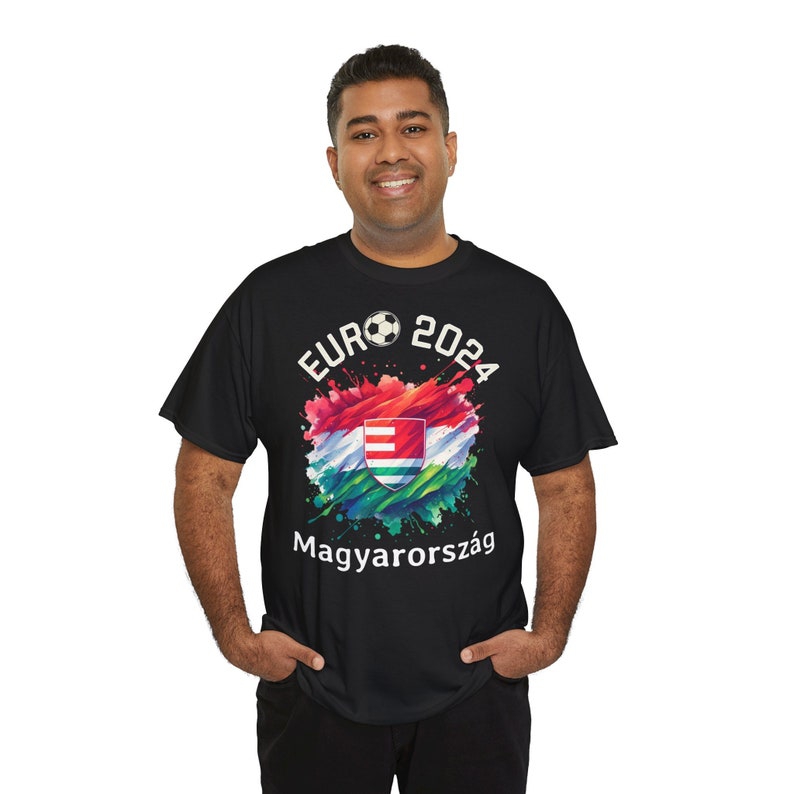 T-Shirt Football European Championship 2024 Magyarorszag Hungary, Euro 2024