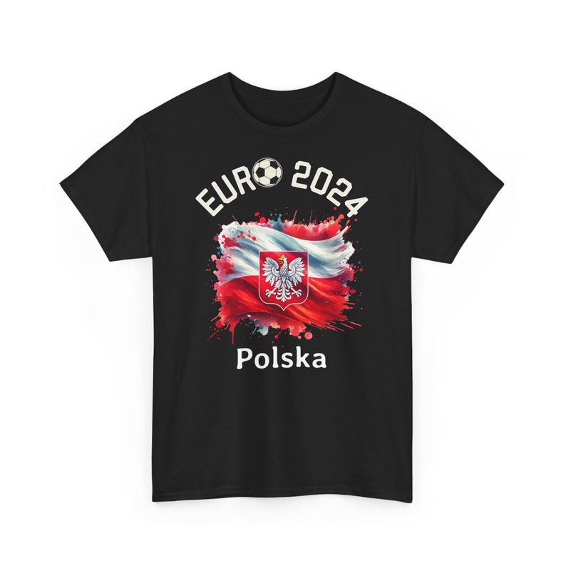 T-Shirt Football European Championship 2024 Polska Poland, Euro 2024