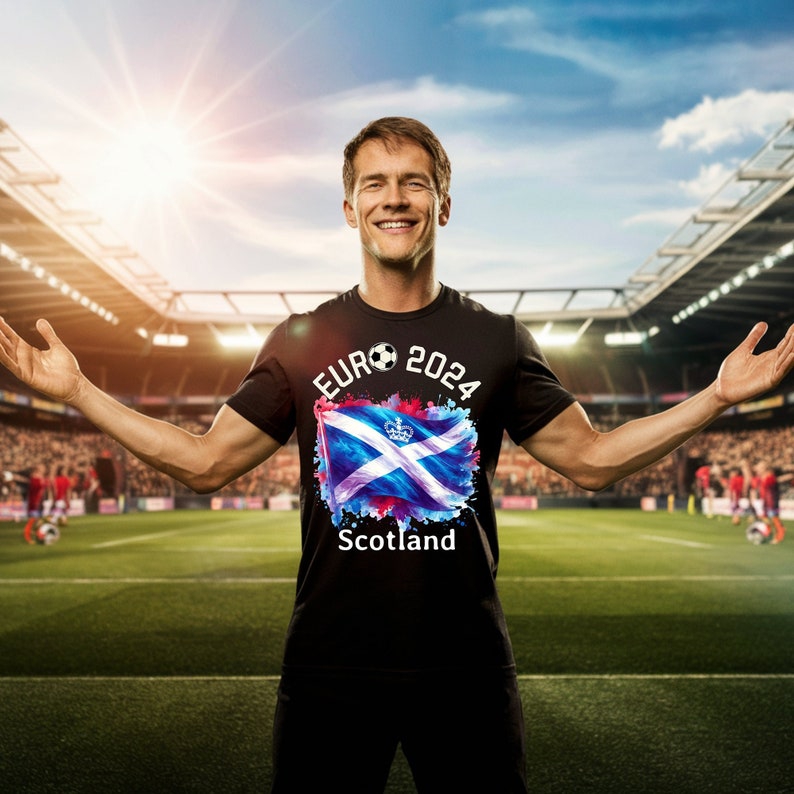 T-Shirt Football European Championship 2024 Scotland, Euro 2024