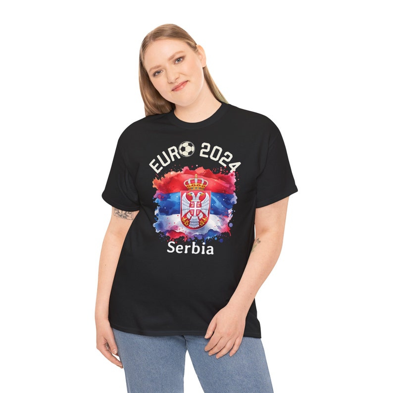 T-Shirt Football European Championship 2024 Serbia, Euro 2024