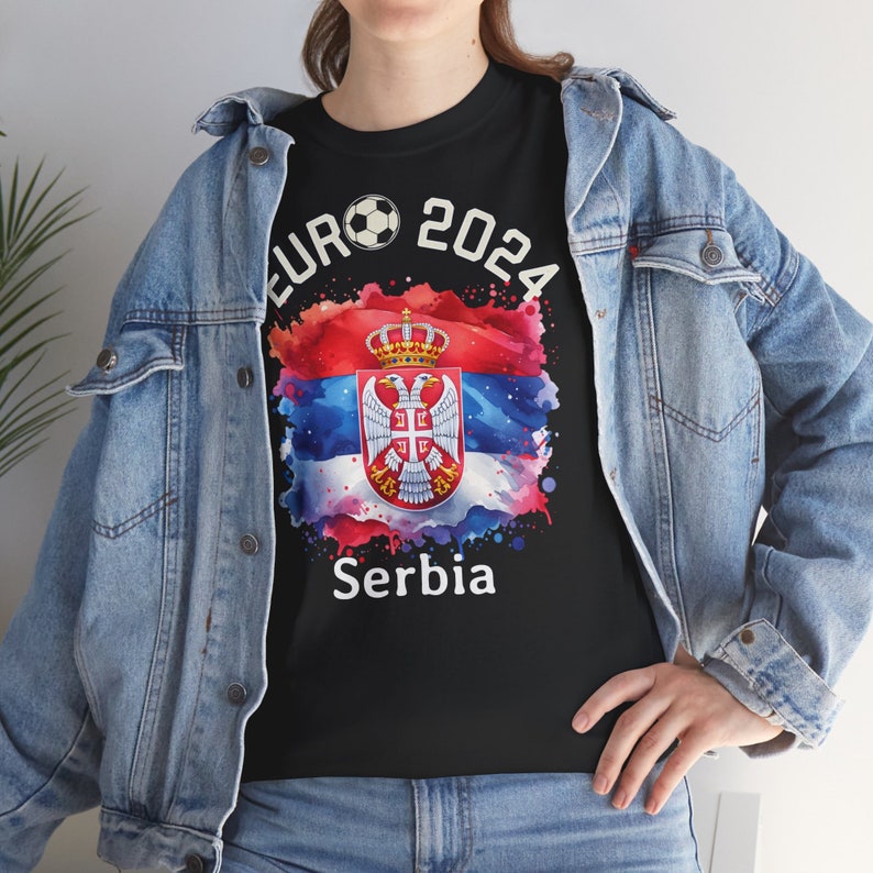 T-Shirt Football European Championship 2024 Serbia, Euro 2024