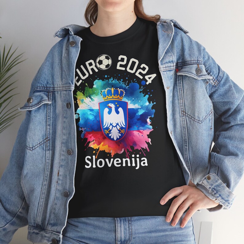 T-Shirt Football European Championship 2024 Slovenija Slovenia, Euro 2024-9