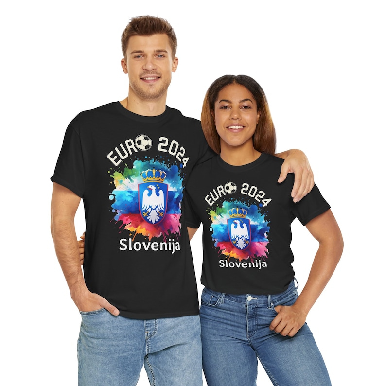 T-Shirt Football European Championship 2024 Slovenija Slovenia, Euro 2024-9