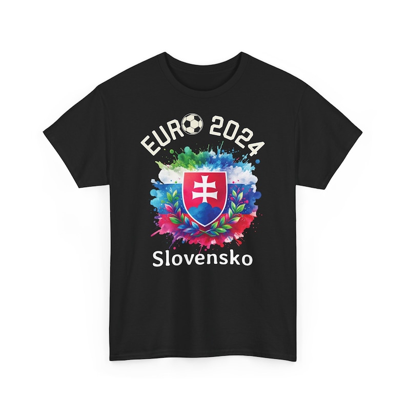 T-Shirt Football European Championship 2024 Slovensko Slovakia, Euro 2024-8