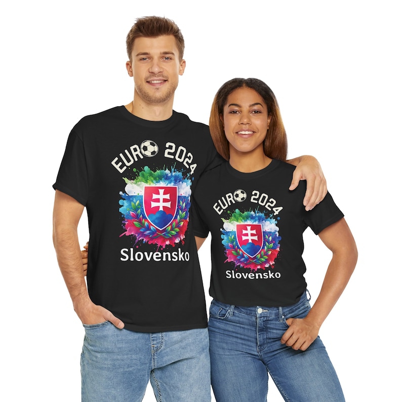 T-Shirt Football European Championship 2024 Slovensko Slovakia, Euro 2024-8