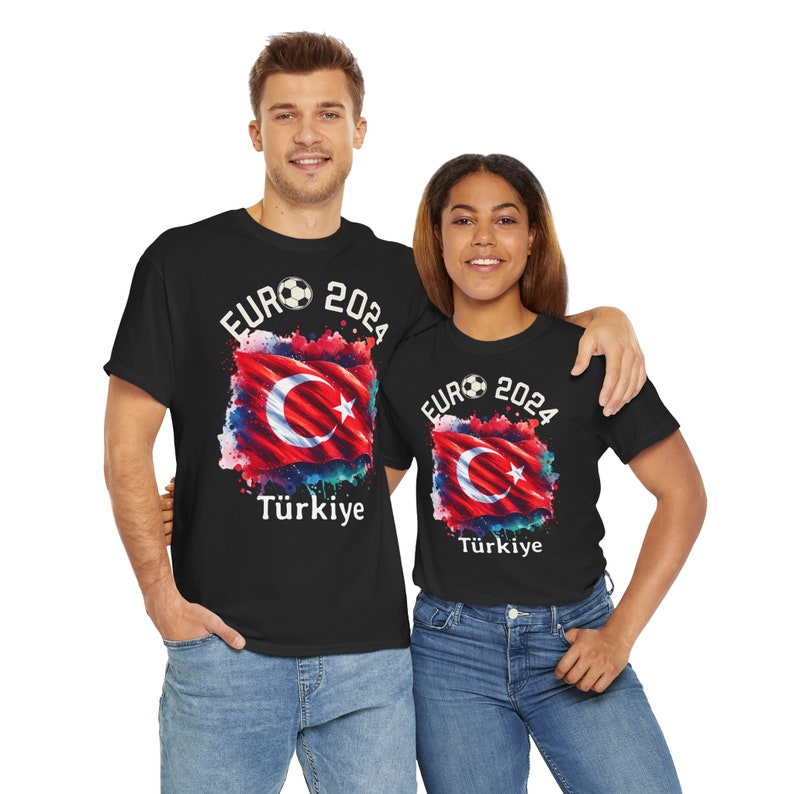 T-Shirt Football European Championship 2024 Turkiye Turkey, Euro 2024