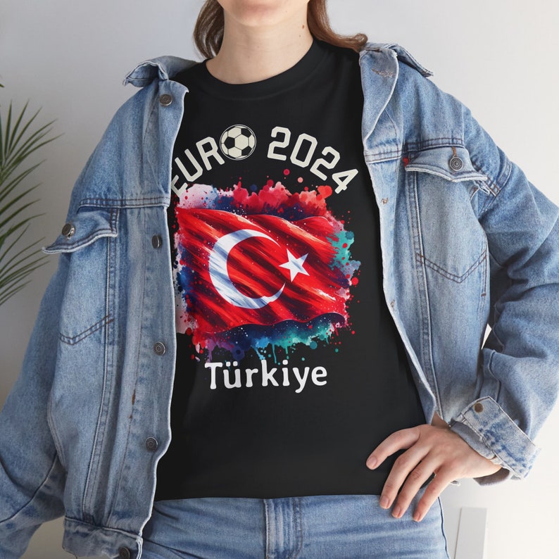 T-Shirt Football European Championship 2024 Turkiye Turkey, Euro 2024