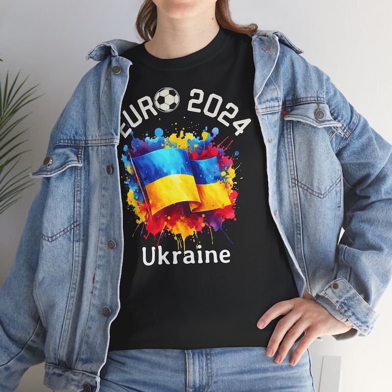 T-Shirt Football European Championship 2024 Ukraine, Euro 2024