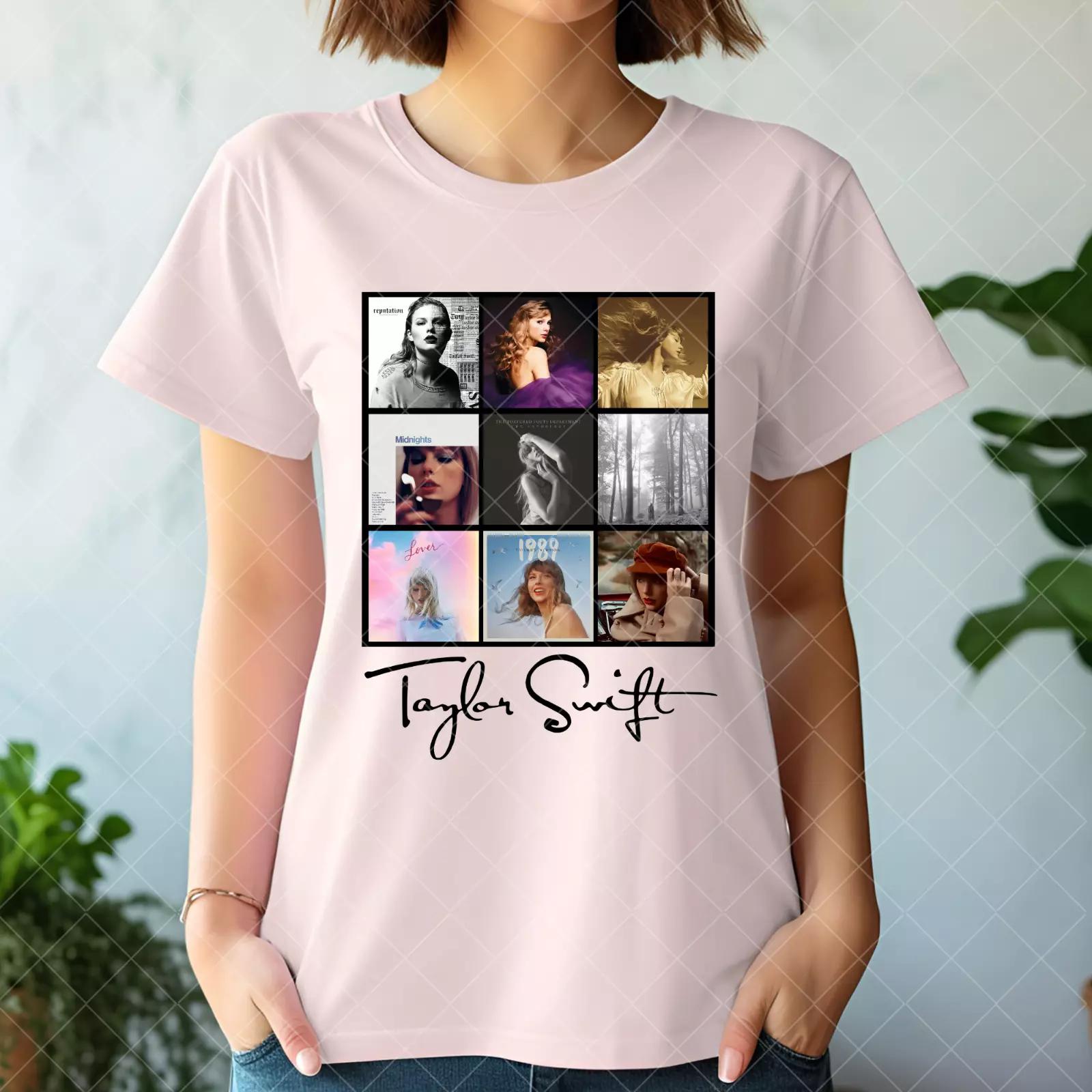 Taylor Swift Collage Handmade T-Shirt