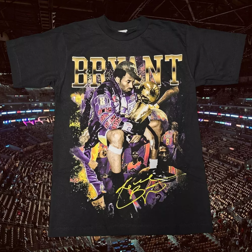 VIntage Kobe Bryant Mash up with signature graphic T-Shirt